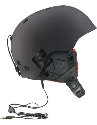 CASCO BRIGADE AUDIO Black Mat/Orange