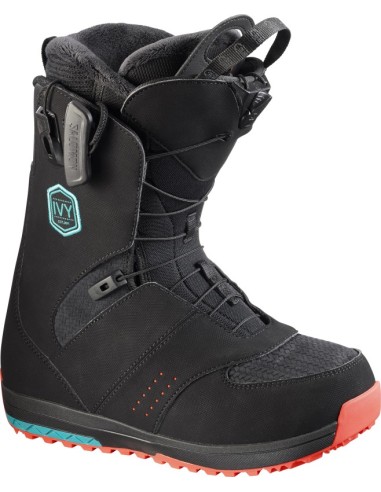 BOTAS SNOW IVY BLACK/TEAL BLUE F/Red