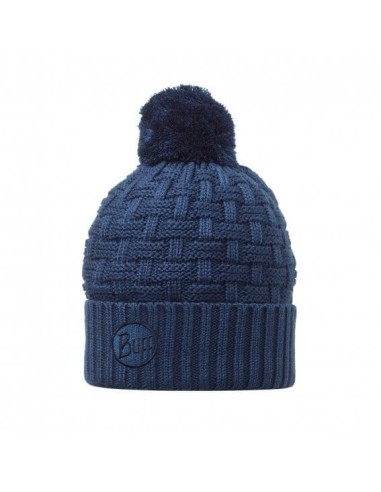 BUFF KNITTED HAT IRON BLUE