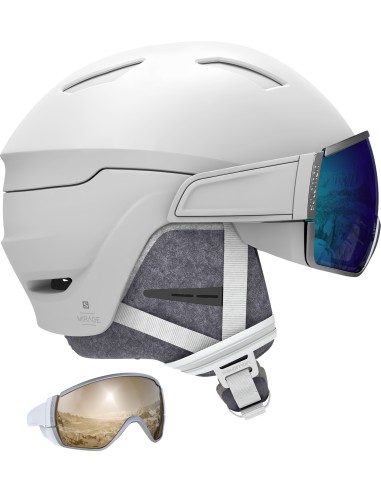 SALOMON CASCO MIRAGE WHITE BLUE SOLAR