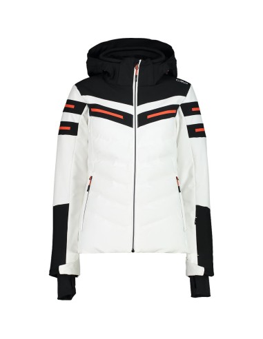 CMP WOMAN JACKET ZIP HOOD WHITE