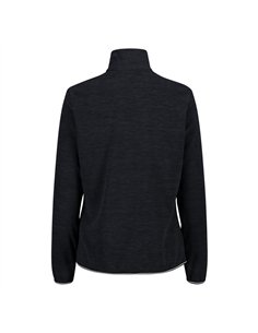 CMP WOMAN SWEAT BLACK MELANGE 2
