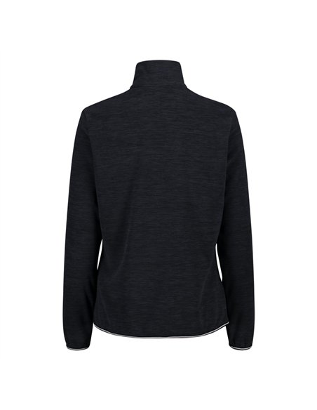 CMP WOMAN SWEAT BLACK MELANGE