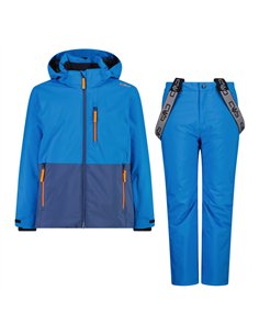 CMP KID SET JACKET AND PANT BLUE RIVER