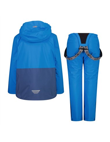 CMP KID SET JACKET AND PANT BLUE RIVER