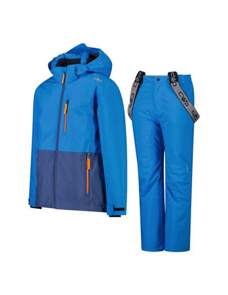 CMP KID SET JACKET AND PANT BLUE RIVER