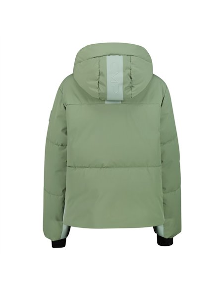 CMP WOMAN JACKET FIX HOOD GREEN TEA