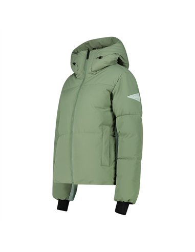 CMP WOMAN JACKET FIX HOOD GREEN TEA