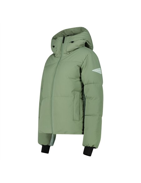 CMP WOMAN JACKET FIX HOOD GREEN TEA