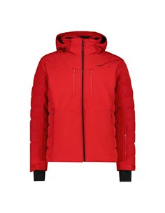 CMP MAN JACKET ZIP HOOD RED
