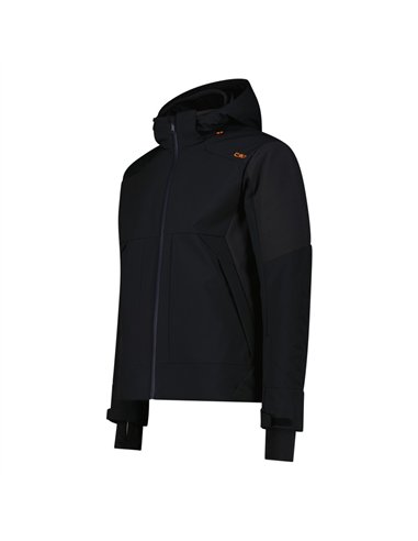 CMP MAN JACKET ZIP HOOD NERO