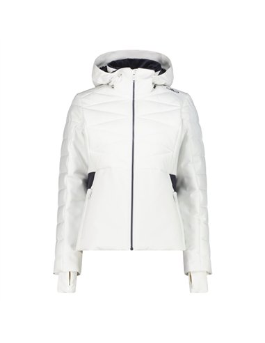 CMP WOMAN JACKET ZIP HOOD BIANCO