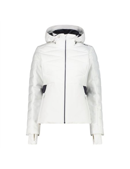 CMP WOMAN JACKET ZIP HOOD BIANCO