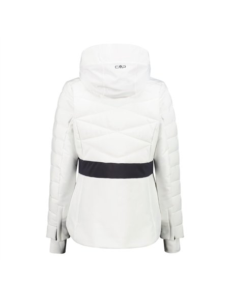 CMP WOMAN JACKET ZIP HOOD BIANCO