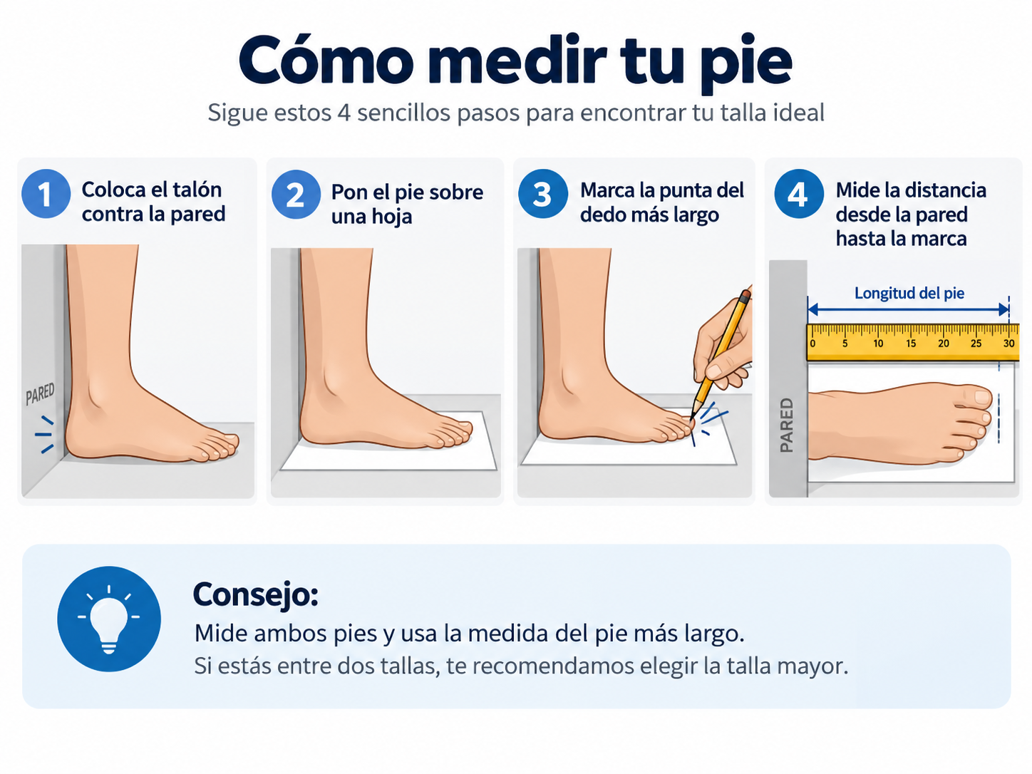 Cómo medir el pie para elegir la talla de botas de snowboard
